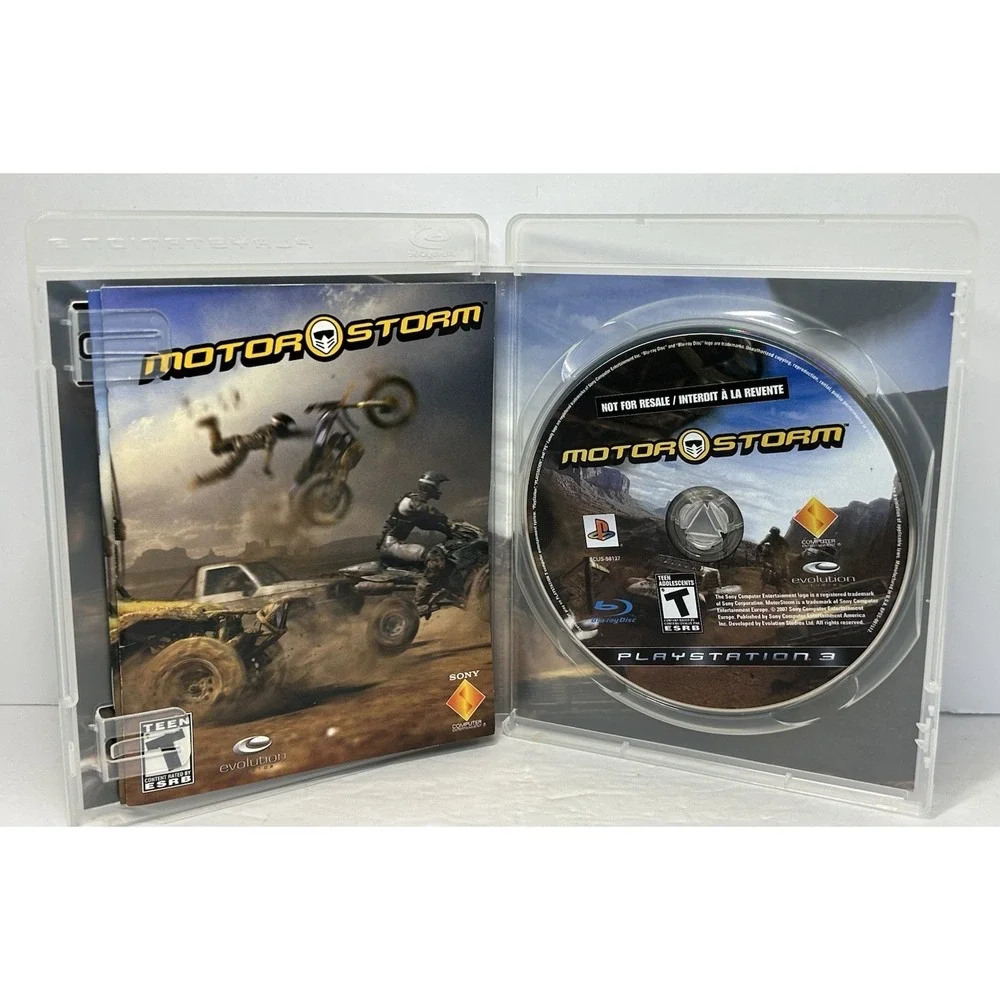 Motorstorm Sony PlayStation 3 PS3 2007 Complete with Manual‎ CIB Untested